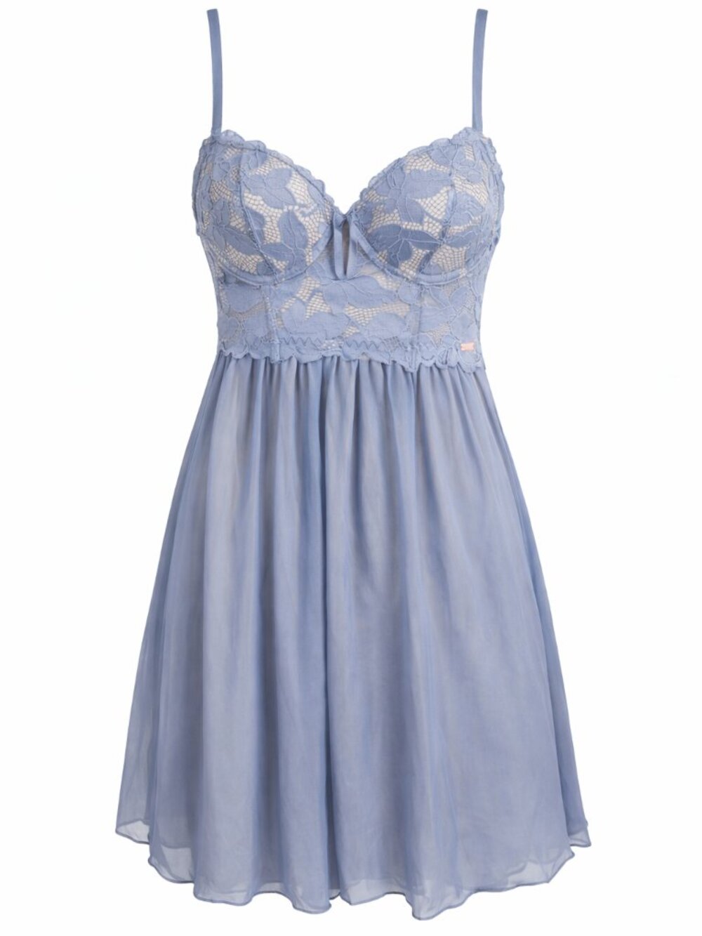 Rachel Roy Women's Lace Underwire Babydoll Chemise - Lilac - RR2043 -Size M